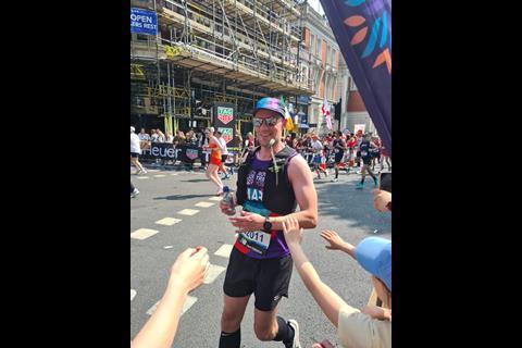 Mark Lindley, a partner at Boodle Hatfield LLP, was running to raise funds for Royal Trinity Hospice